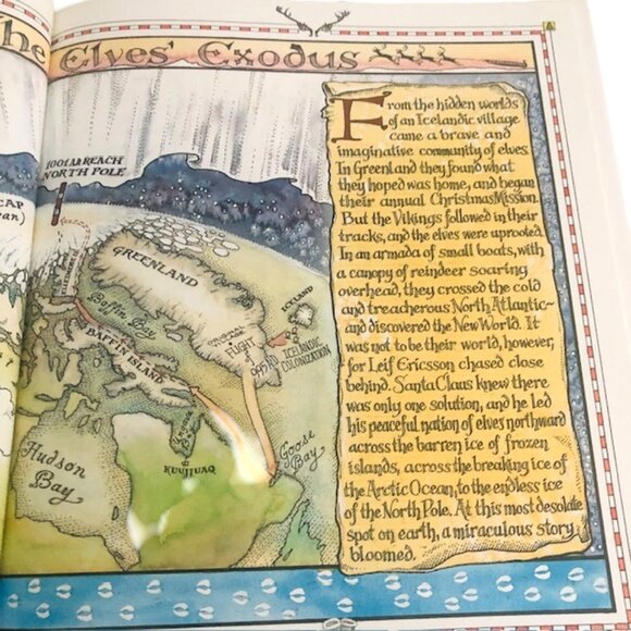 Vintage Flight of the Reindeer - The True Story of Santa Claus and His Christmas - Picture 5 of 6